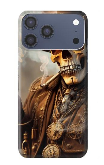 S3949 Steampunk Skull Smoking Case For iPhone 17 Pro Max
