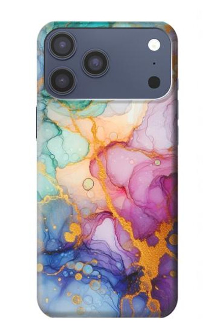 S4001 Multicolored Abstract Lilac Emerald Case For iPhone 17 Pro Max