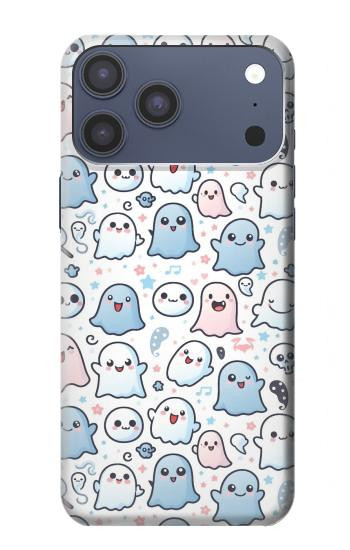 S4013 Seamless Cute Ghost Pattern Case For iPhone 17 Pro Max, 18 Pro Max