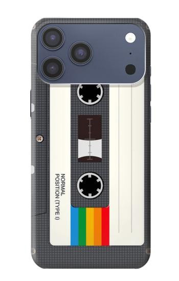 S4023 Vintage Rainbow Compact Cassette Case For iPhone 17 Pro Max, 18 Pro Max