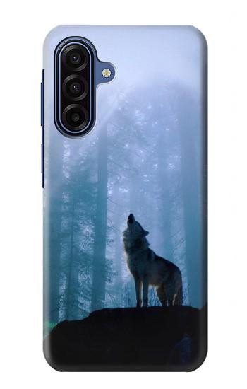 S0935 Wolf Howling in Forest Case For Samsung Galaxy A17, A18
