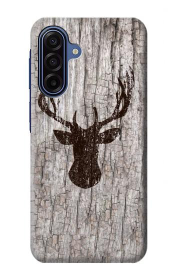 S2505 Reindeer Head Old Wood Texture Graphic Case For Samsung Galaxy A17, A18