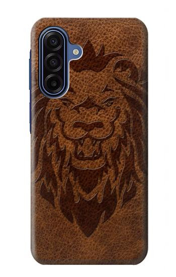 S2529 Leo Zodiac Tattoo Brown Graphic Print Case For Samsung Galaxy A17, A18
