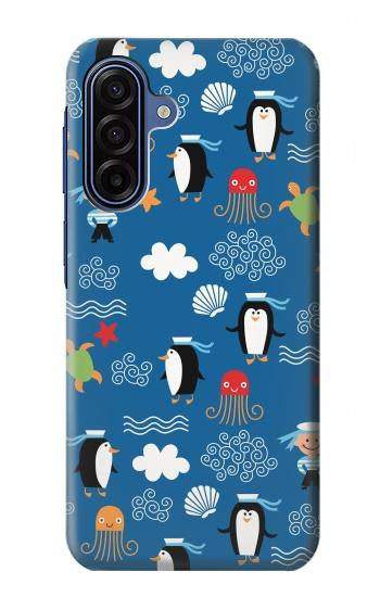 S2572 Marine Penguin Pattern Case For Samsung Galaxy A17