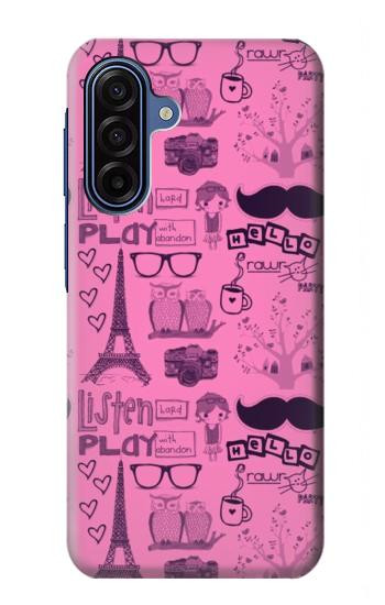 S2885 Paris Pink Case For Samsung Galaxy A17, A18