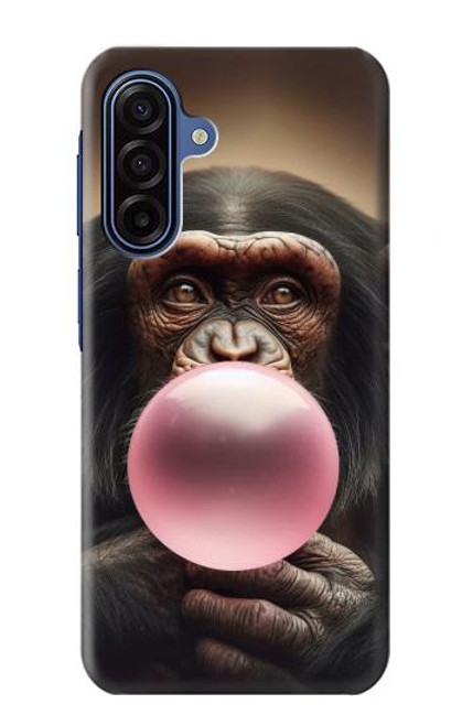S3973 Chimpanzee Blowing Pink Bubblegum Case For Samsung Galaxy A17