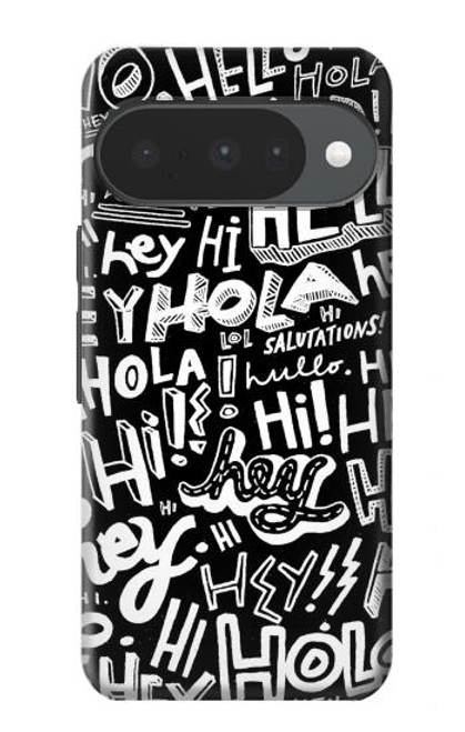 S2744 Hey Hi Hello Art Pattern Case For Google Pixel 10, 10 Pro