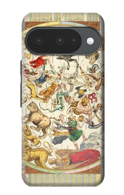S3145 Antique Constellation Star Sky Map Case For Google Pixel 10, 10 Pro