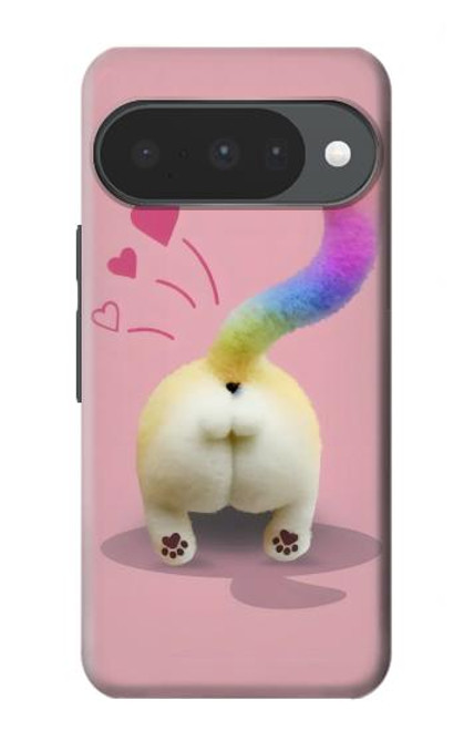 S3923 Cat Bottom Rainbow Tail Case For Google Pixel 10, 10 Pro
