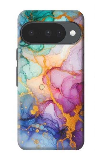 S4001 Multicolored Abstract Lilac Emerald Case For Google Pixel 10, 10 Pro