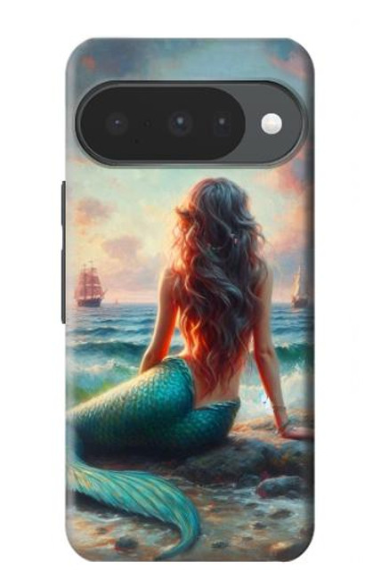 S4006 Oil Painting Mermaid Case For Google Pixel 10, 10 Pro
