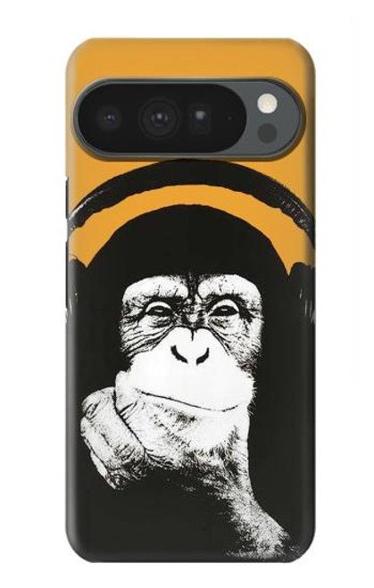 S2324 Funny Monkey with Headphone Pop Music Case For Google Pixel 10 Pro XL
