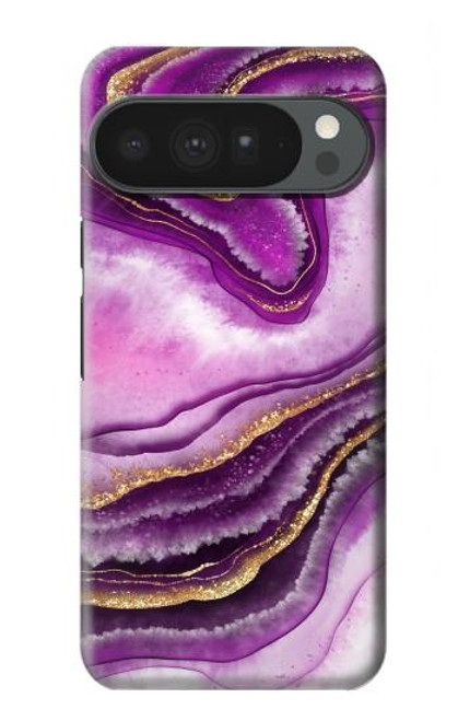 S3896 Purple Marble Gold Streaks Case For Google Pixel 10 Pro XL