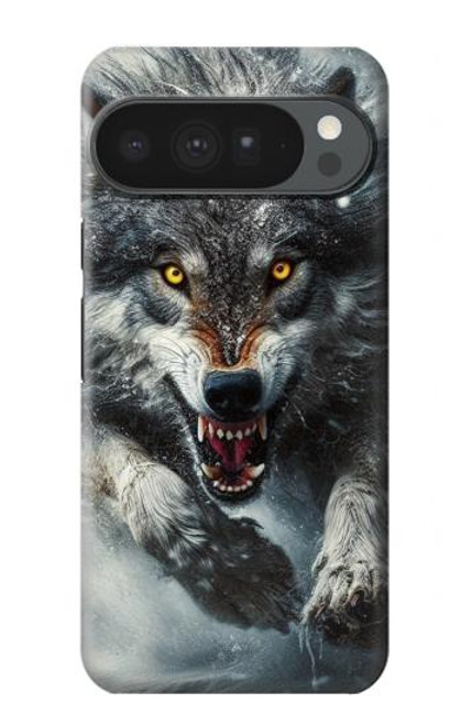 S3965 Angry Wolf Running Case For Google Pixel 10 Pro XL