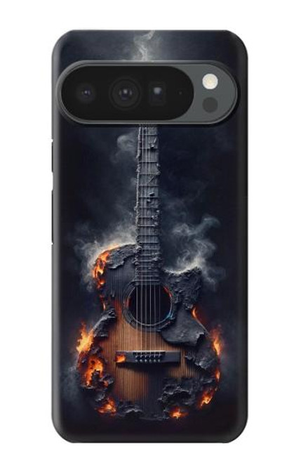 S3972 Burned Acoustic Guitar Graphic Case For Google Pixel 10 Pro XL