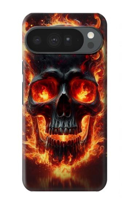 S3986 Fire Skull Case For Google Pixel 10 Pro XL