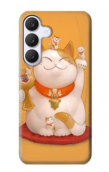 S1217 Maneki Neko Lucky Cat Case For Samsung Galaxy S25 FE, S26 FE