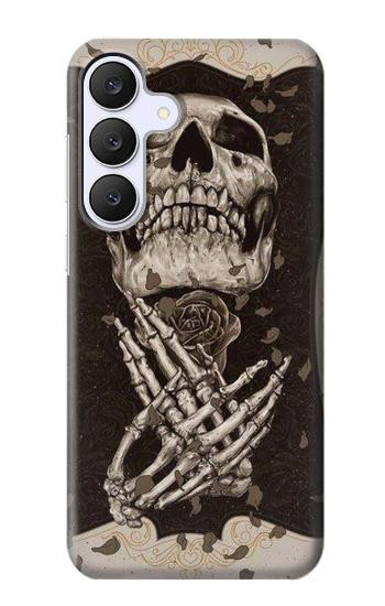 S1676 Skull Rose Case For Samsung Galaxy S25 FE, S26 FE