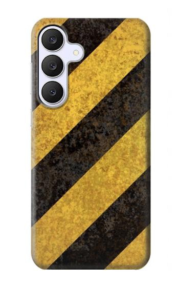 S2231 Yellow and Black Line Hazard Striped Case For Samsung Galaxy S25 FE