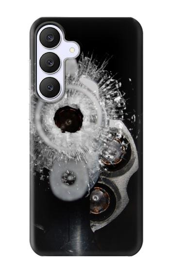 S2387 Gun Bullet Hole Glass Case For Samsung Galaxy S25 FE