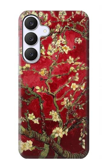 S2414 Red Blossoming Almond Tree Van Gogh Case For Samsung Galaxy S25 FE