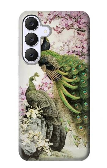 S2773 Peacock Chinese Brush Painting Case For Samsung Galaxy S25 FE, S26 FE