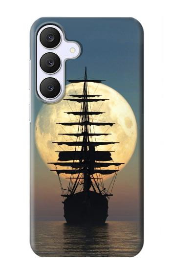 S2897 Pirate Ship Moon Night Case For Samsung Galaxy S25 FE