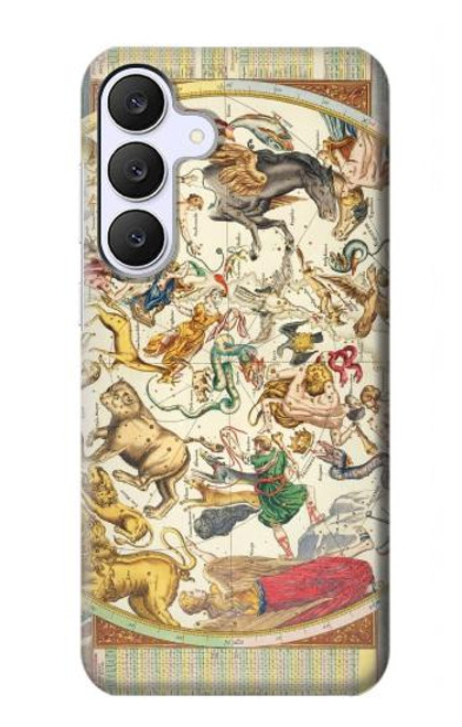 S3145 Antique Constellation Star Sky Map Case For Samsung Galaxy S25 FE