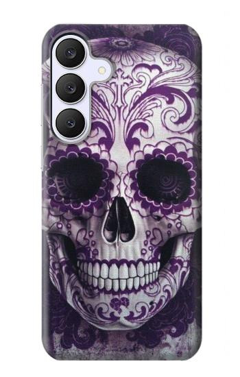 S3582 Purple Sugar Skull Case For Samsung Galaxy S25 FE, S26 FE