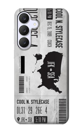 S3615 Airline Boarding Pass Art Case For Samsung Galaxy S25 FE