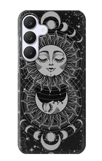 S3854 Mystical Sun Face Crescent Moon Case For Samsung Galaxy S25 FE