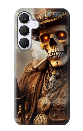 S3949 Steampunk Skull Smoking Case For Samsung Galaxy S25 FE, S26 FE