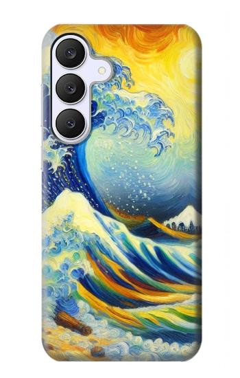 S4005 Oil Color Painting Great Waves Case For Samsung Galaxy S25 FE