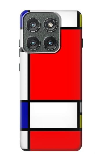 S0157 Composition Red Blue Yellow Case For Motorola Edge (2025)