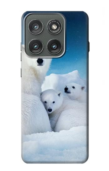 S0285 Polar Bear Family Arctic Case For Motorola Edge (2025)