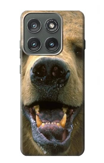 S0840 Grizzly Bear Face Case For Motorola Edge (2025)