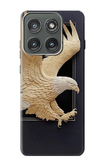 S1383 Paper Sculpture Eagle Case For Motorola Edge (2025)