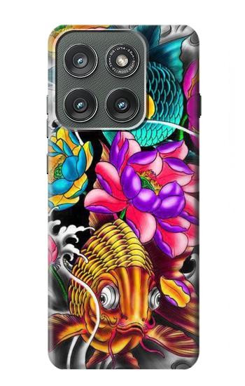 S1630 Fish Japanese Oriental Tattoo Case For Motorola Edge (2025)