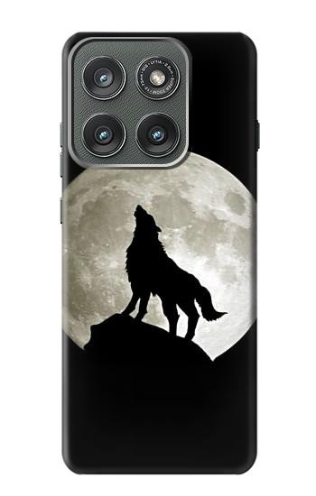 S1981 Wolf Howling at The Moon Case For Motorola Edge (2025)