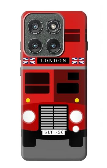 S2058 England British Double Decker Bus Case For Motorola Edge (2025)