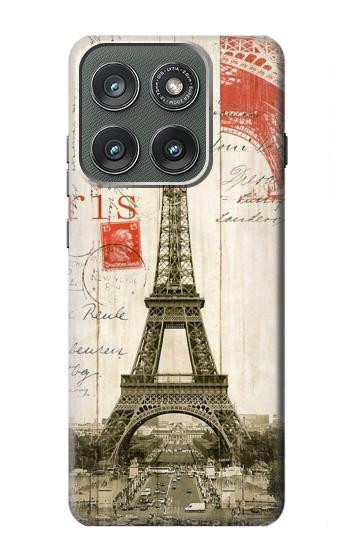 S2108 Eiffel Tower Paris Postcard Case For Motorola Edge (2025)