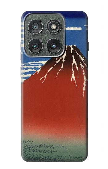 S2390 Katsushika Hokusai Red Fuji Case For Motorola Edge (2025)