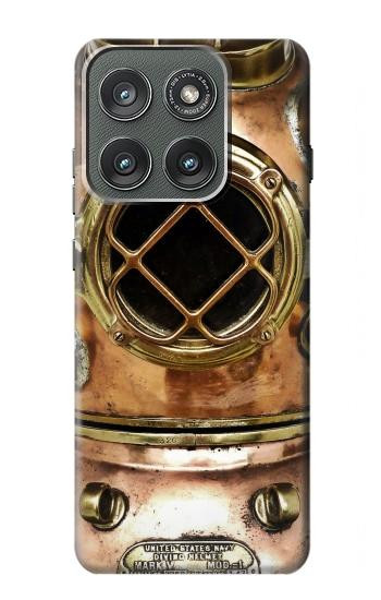 S2412 Vintage Deep Sea Diving Helmet Case For Motorola Edge (2025)