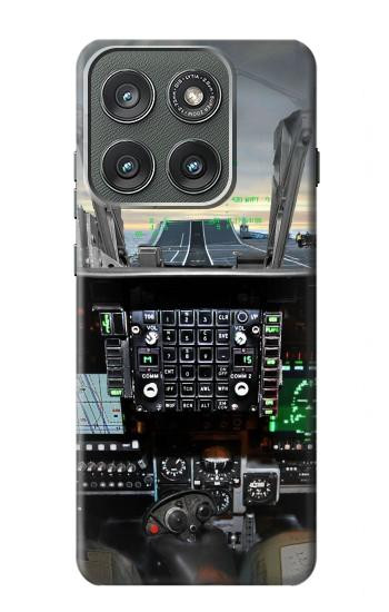 S2435 Fighter Jet Aircraft Cockpit Case For Motorola Edge (2025)