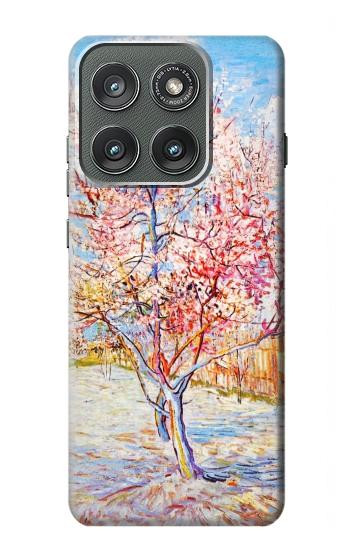 S2450 Van Gogh Peach Tree Blossom Case For Motorola Edge (2025)