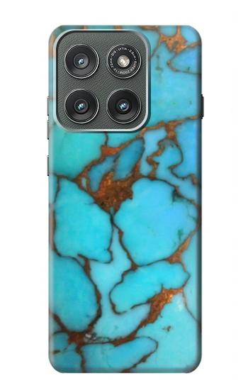 S2685 Aqua Turquoise Gemstone Graphic Printed Case For Motorola Edge (2025)