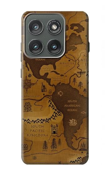 S2861 Antique World Map Case For Motorola Edge (2025)