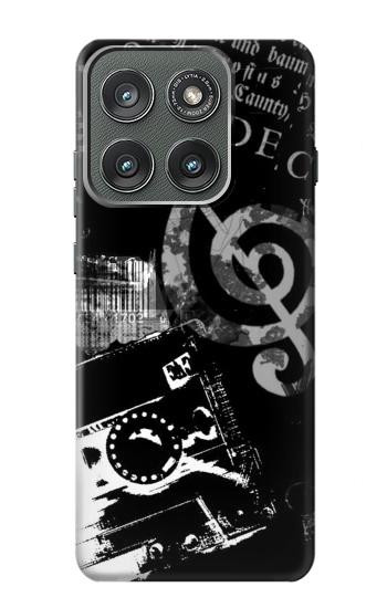 S3197 Music Cassette Note Case For Motorola Edge (2025)