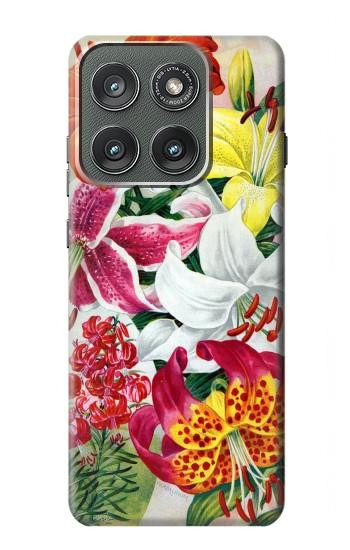 S3205 Retro Art Flowers Case For Motorola Edge (2025)