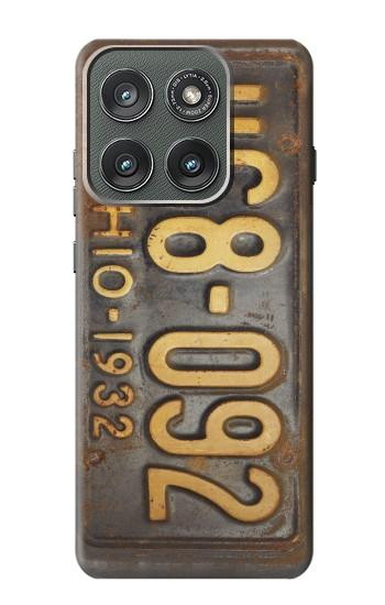 S3228 Vintage Car License Plate Case For Motorola Edge (2025)